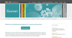 Desktop Screenshot of bionanonet.at